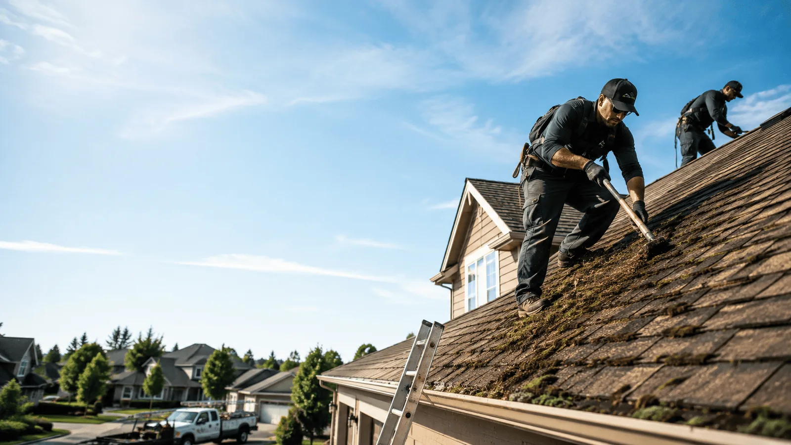 Roof Moss Removal in Plum City, WI near me